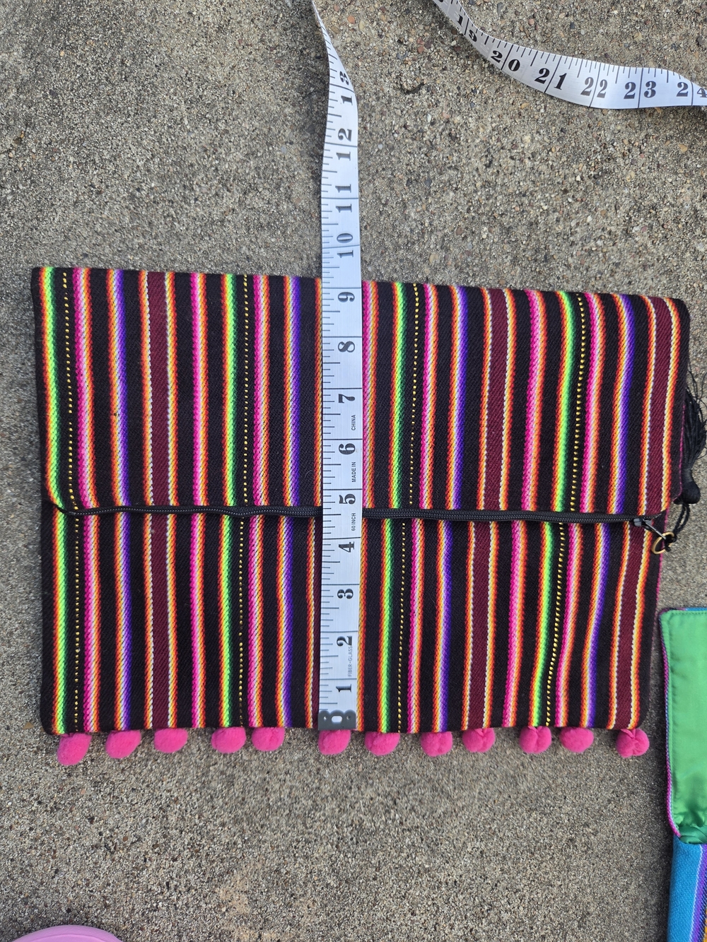 Bolivian Awayo Striped Fold-Over Clutch - Multicolor